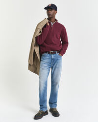 Sacker Rib sweatshirt med half-zip