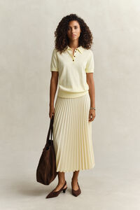 Kort&auml;rmad stickad Rugger