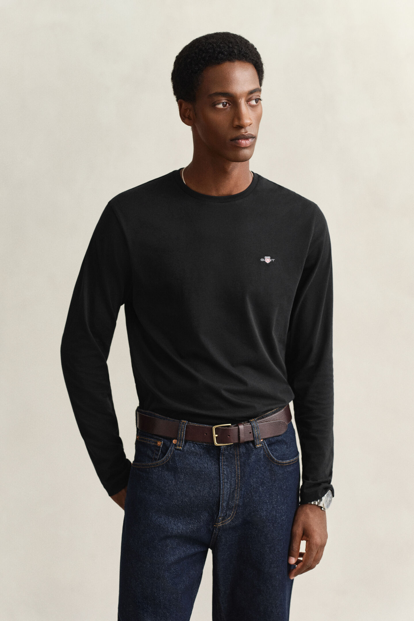 Shield l&aring;ng&auml;rmad T-shirt