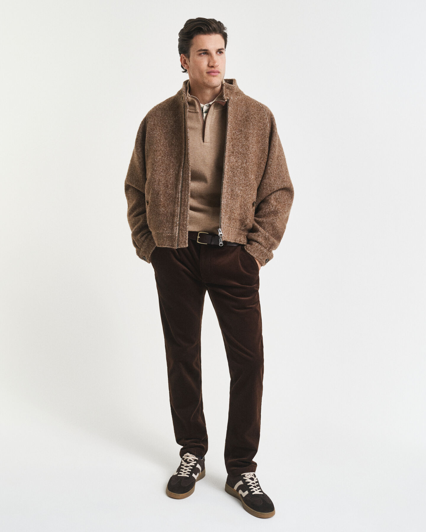 Sacker Rib sweatshirt med half-zip