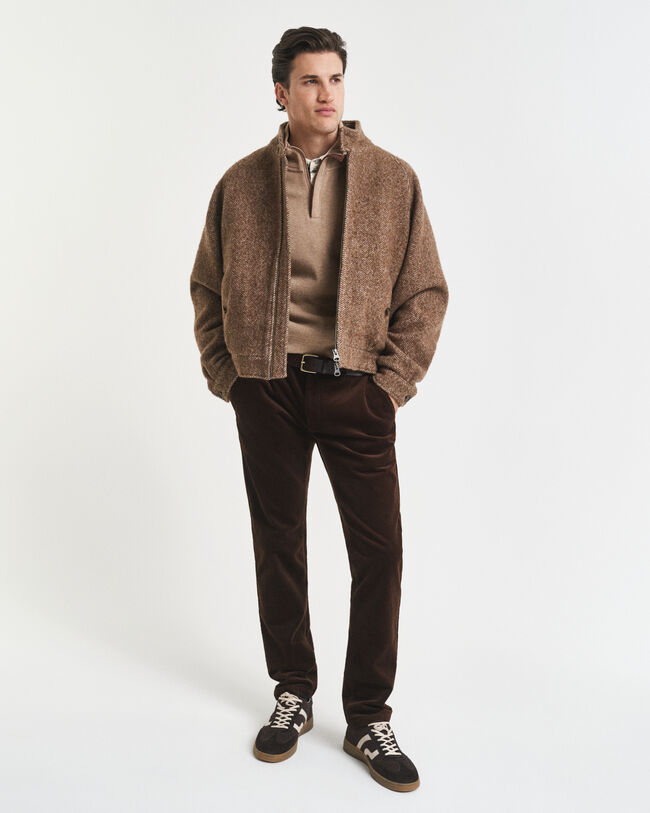 Sacker Rib sweatshirt med half-zip