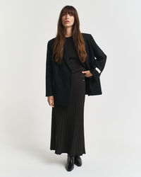 Ribbstickad kontrastf&auml;rgad kjol