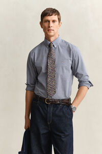 Klassisk poplinskjorta med ginghamv&auml;v