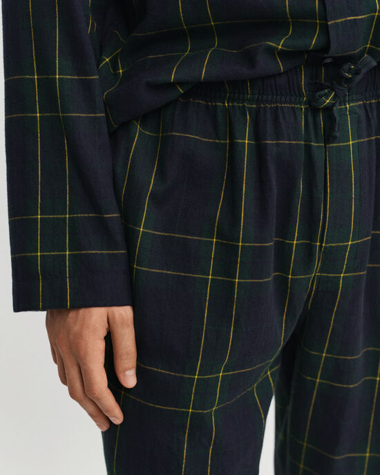 Rutig flanellpyjamas i presentf&ouml;rpackning