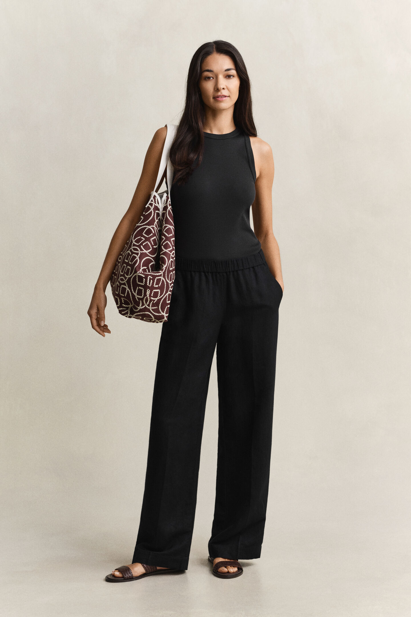 Byxor i linneblandning