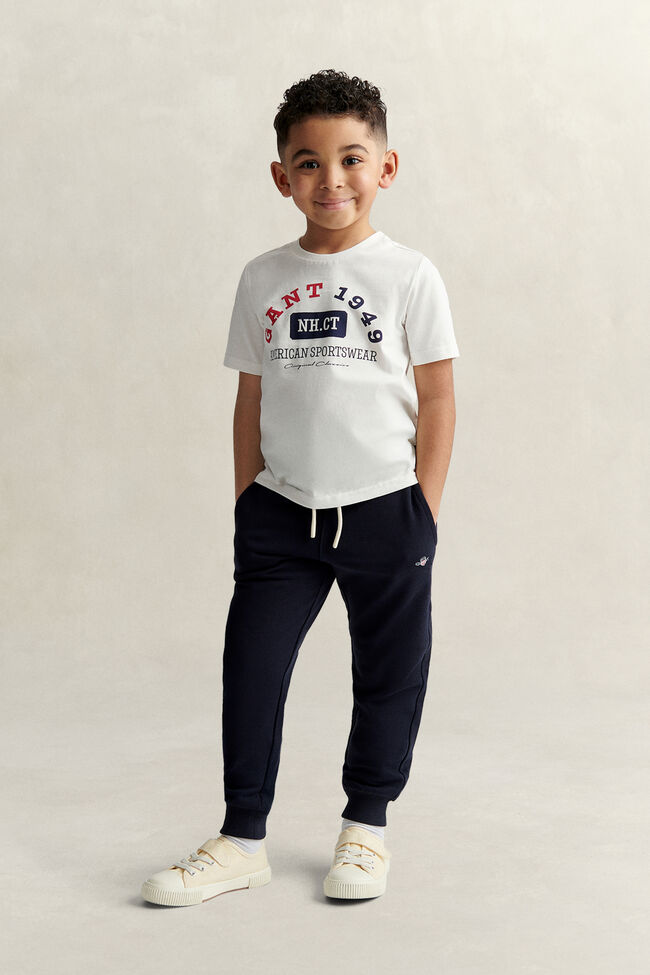 Boys sweatpants med sk&ouml;ldemblem