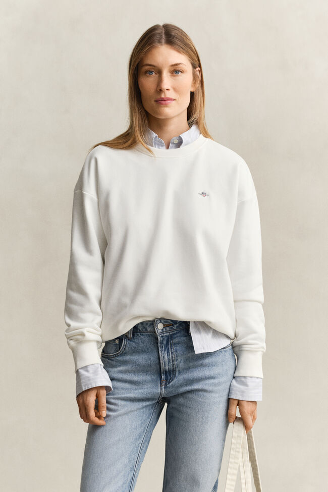 Shield sweatshirt med rund hals