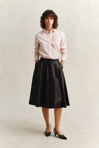 Regular fit klassisk randig poplinskjorta