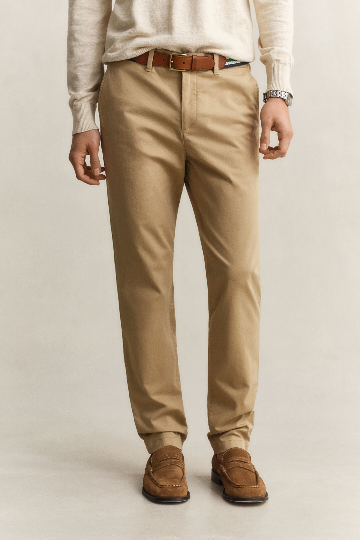 Klassiska chinos med slim fit