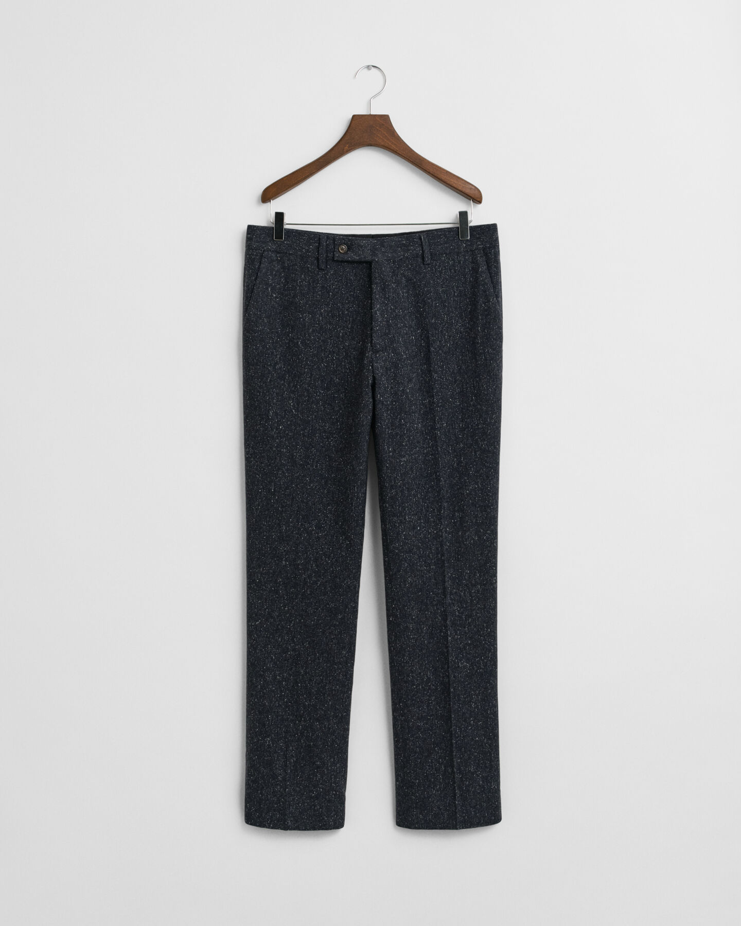 Slim fit kostymbyxor i donegalgarn