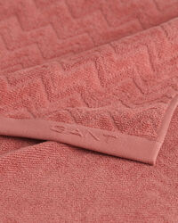 Jacquardv&auml;vd fiskbensm&ouml;nstrad handduk 50 x 70