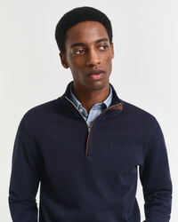 Sacker Rib sweatshirt med half-zip