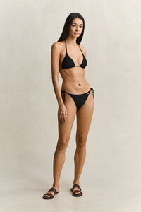 Bikintrosor med knytband i sidan