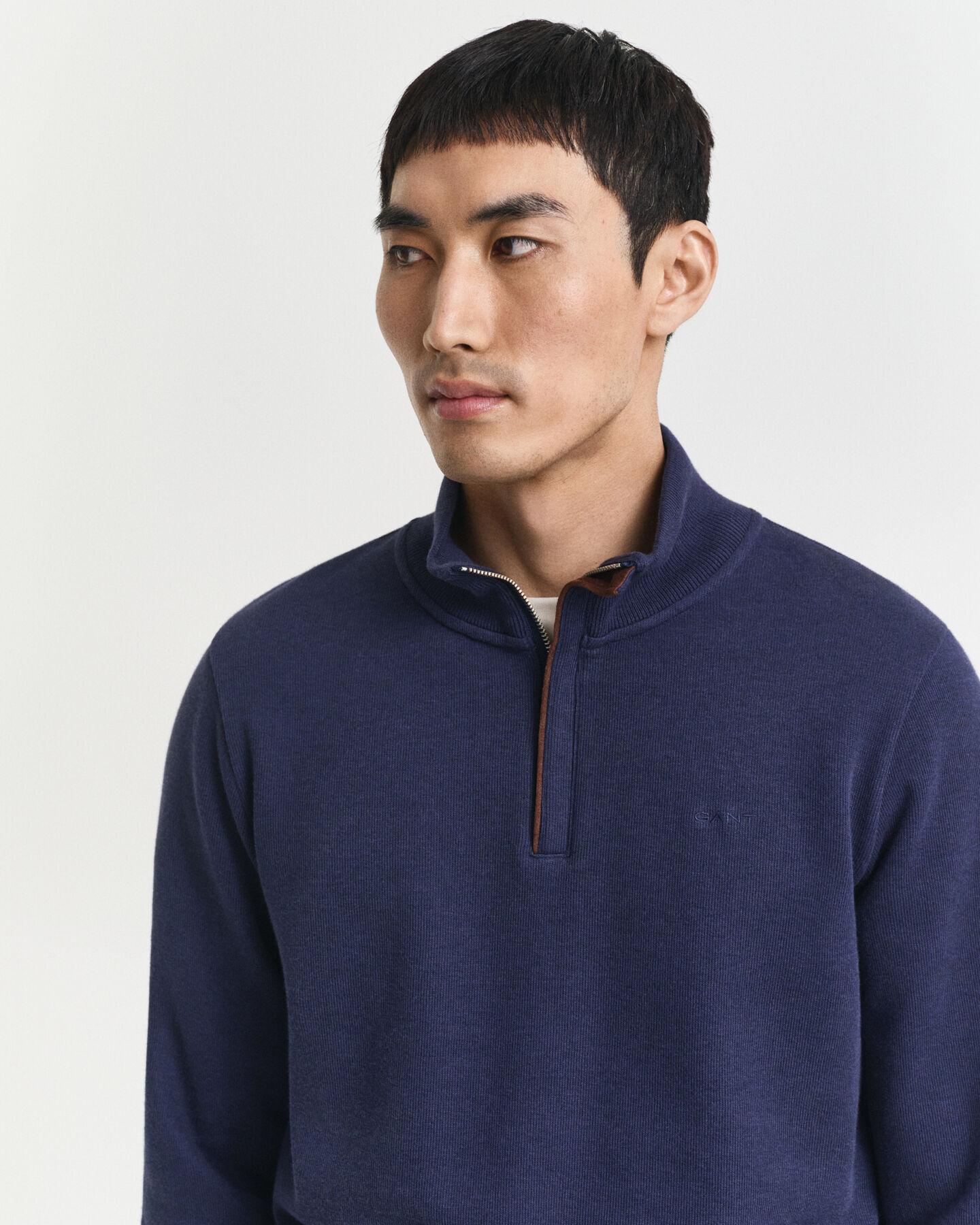Sacker Rib sweatshirt med half-zip