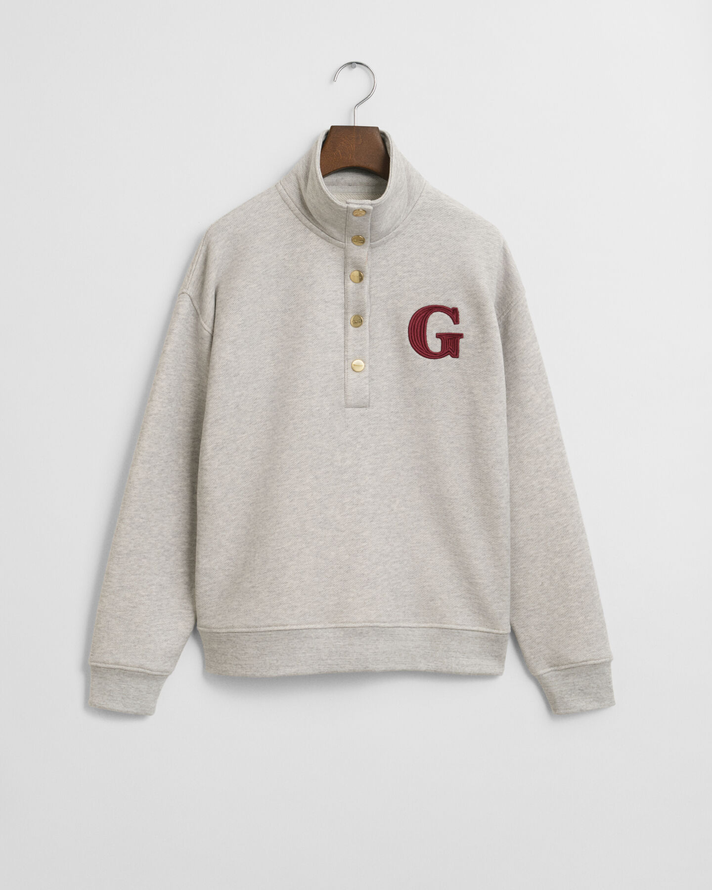 G-Badge Half Button-Up Sweatshirt