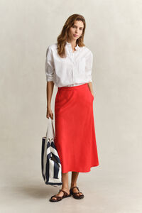 Utsv&auml;ngd kjol i linneblandning