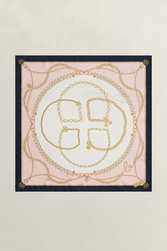 Kedjem&ouml;nstrad sidensjal