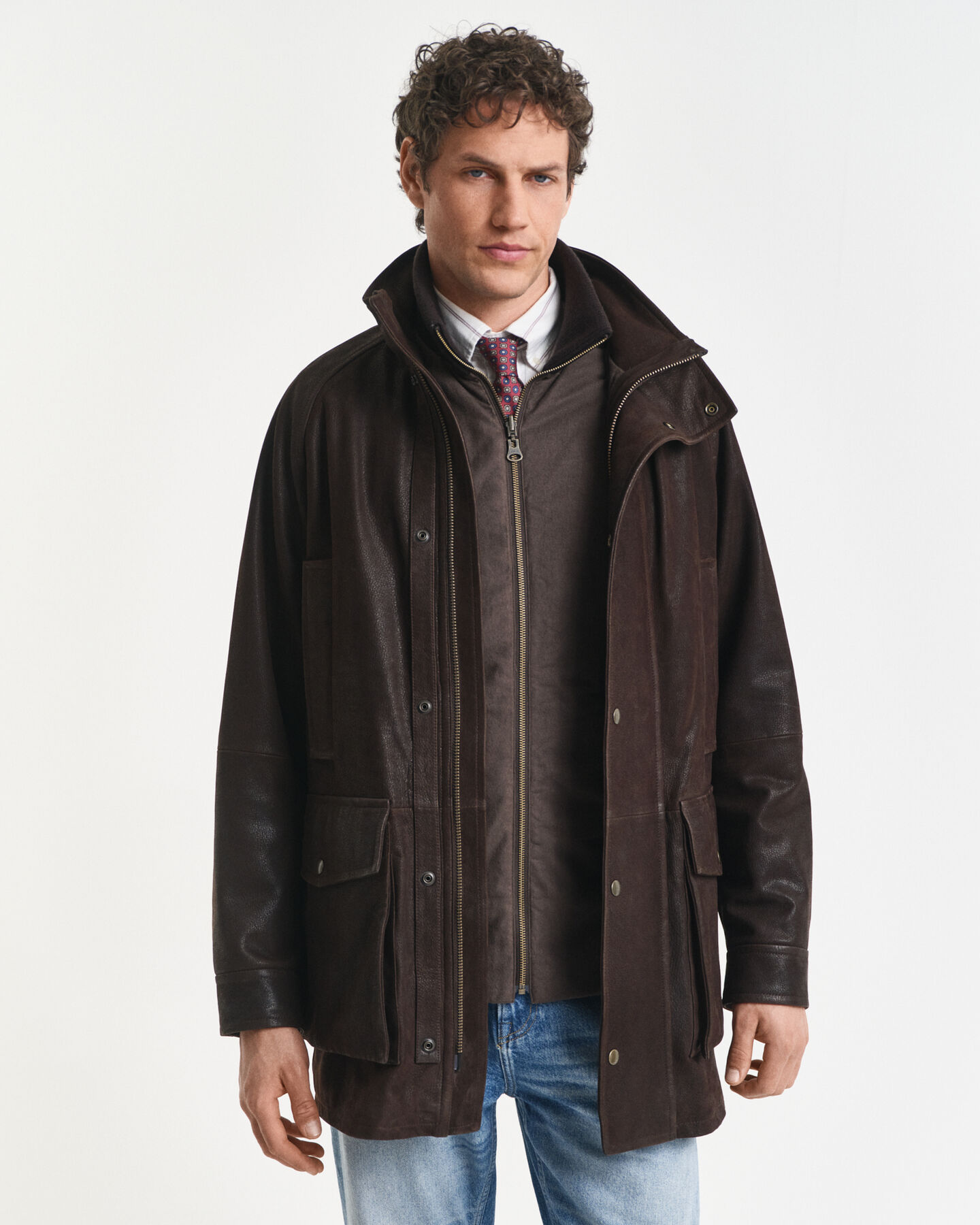 Decker-jacka i nubuck