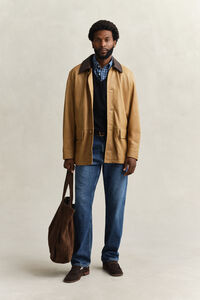 Indigof&auml;rgad rutig skjorta