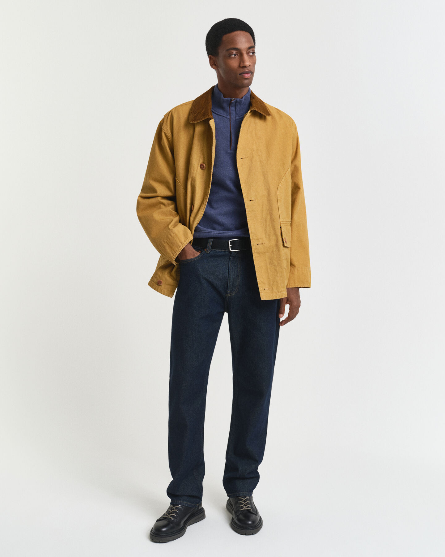 Sacker Rib sweatshirt med half-zip