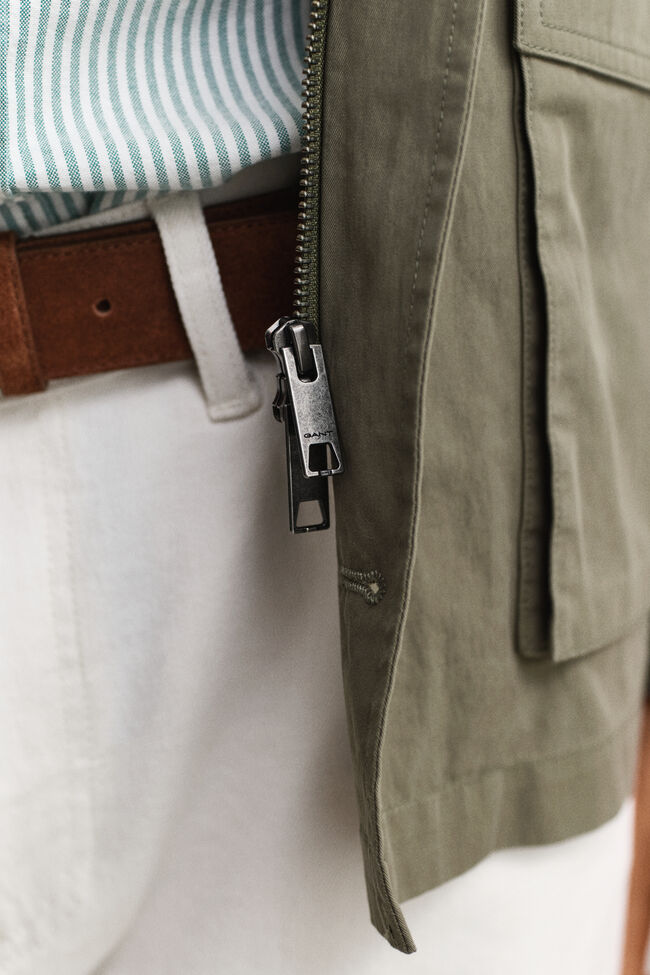 Bomullsjacka med fyra fickor