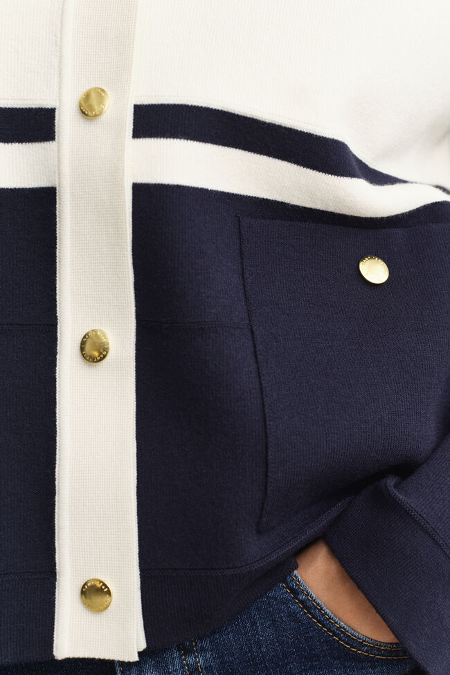 Kofta med f&auml;rgblock