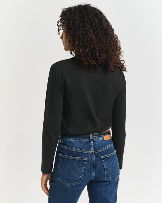 Shield l&aring;ng&auml;rmad T-shirt