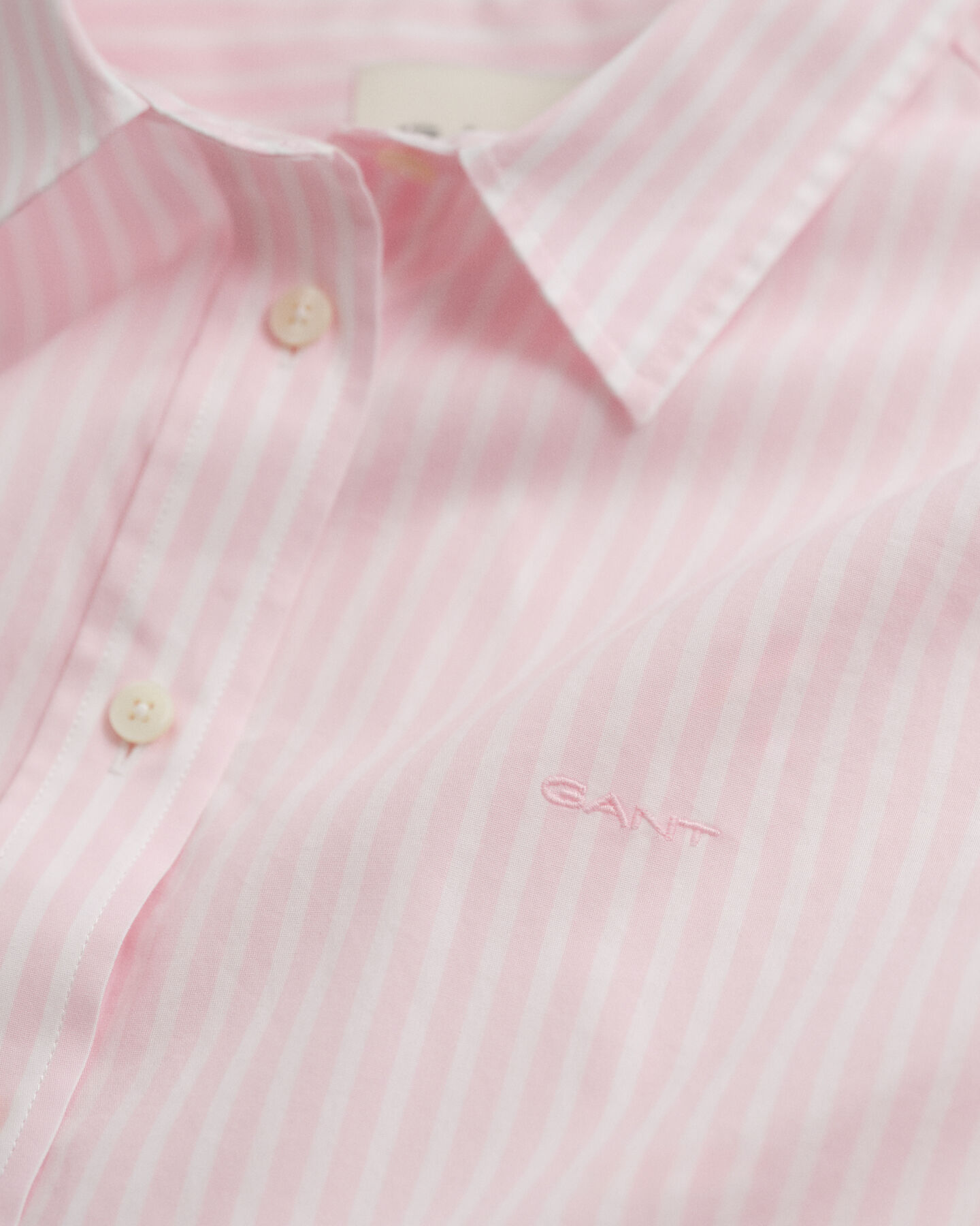 Regular fit klassisk randig poplinskjorta