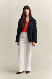 V-ringad kabelstickad tr&ouml;ja