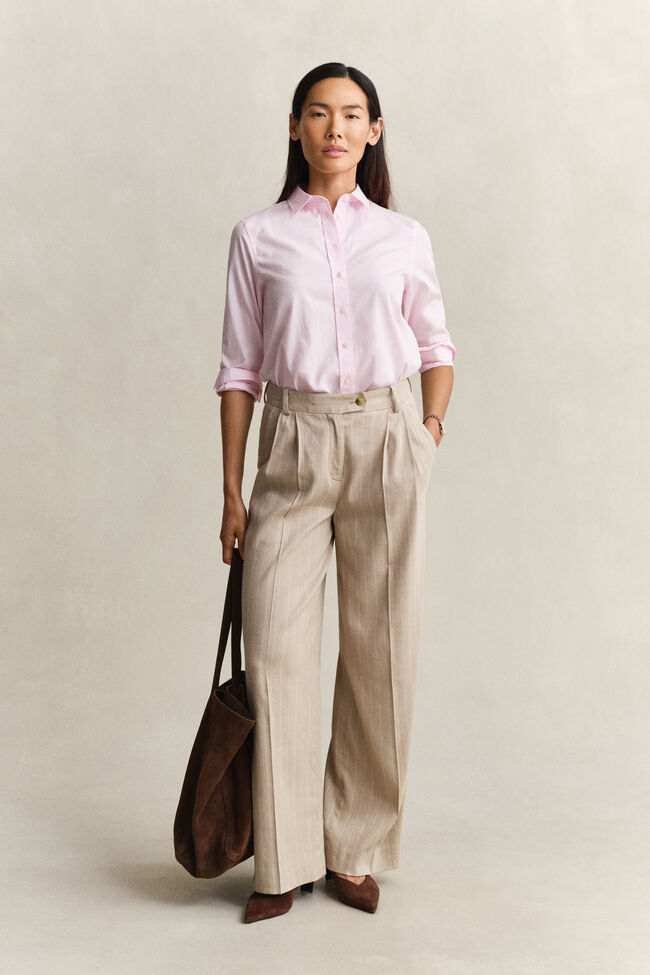 Regular fit klassisk poplinskjorta