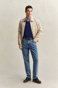 Klassisk V-ringad bomullstr&ouml;ja