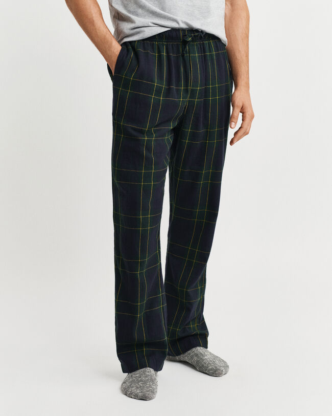 Rutiga pyjamasbyxor i flanell