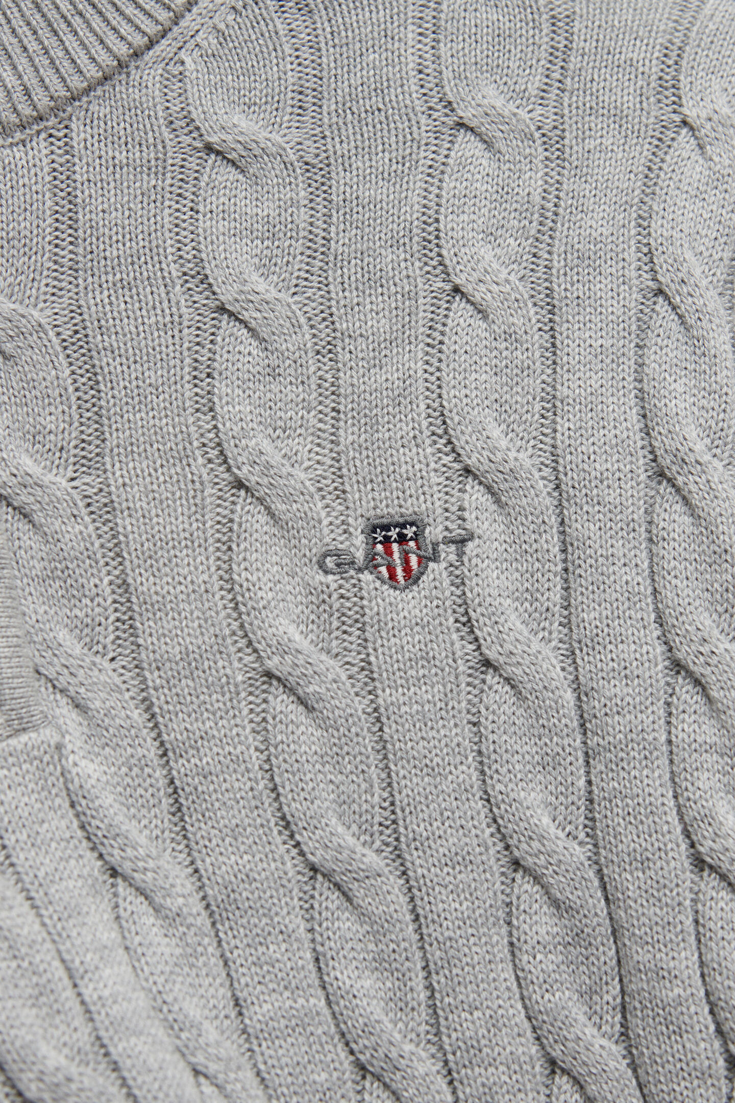 Teen Boys tr&ouml;ja med half-zip och sk&ouml;ldemblem