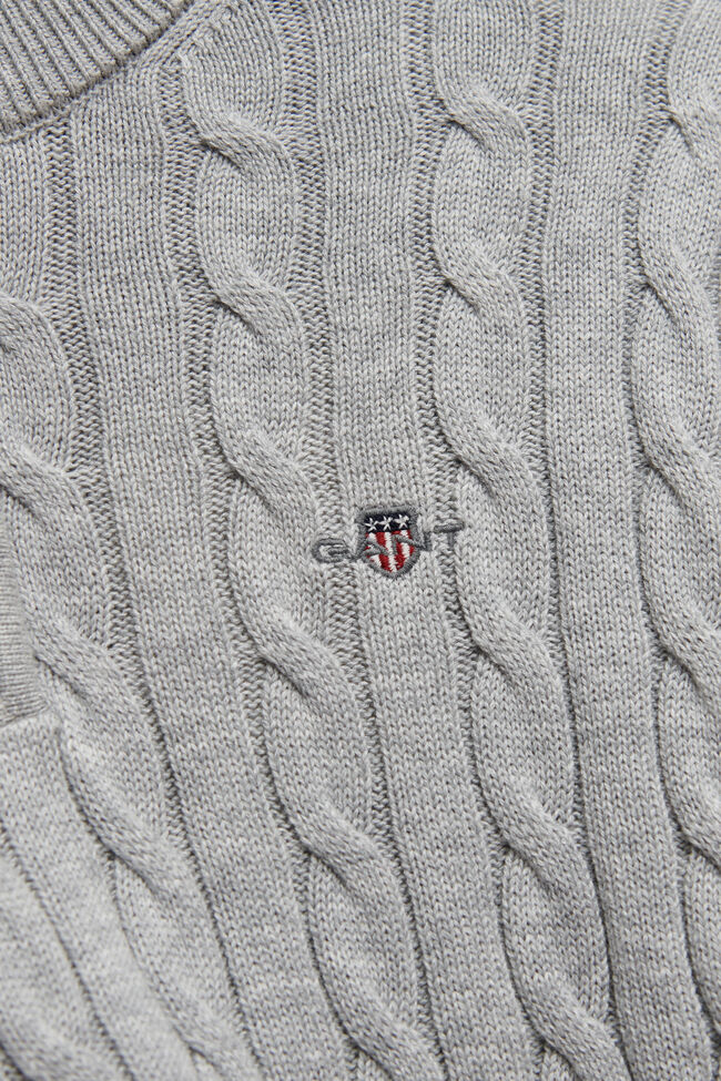 Teen Boys tr&ouml;ja med half-zip och sk&ouml;ldemblem