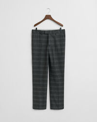 Glen Check kostymbyxor med slim fit