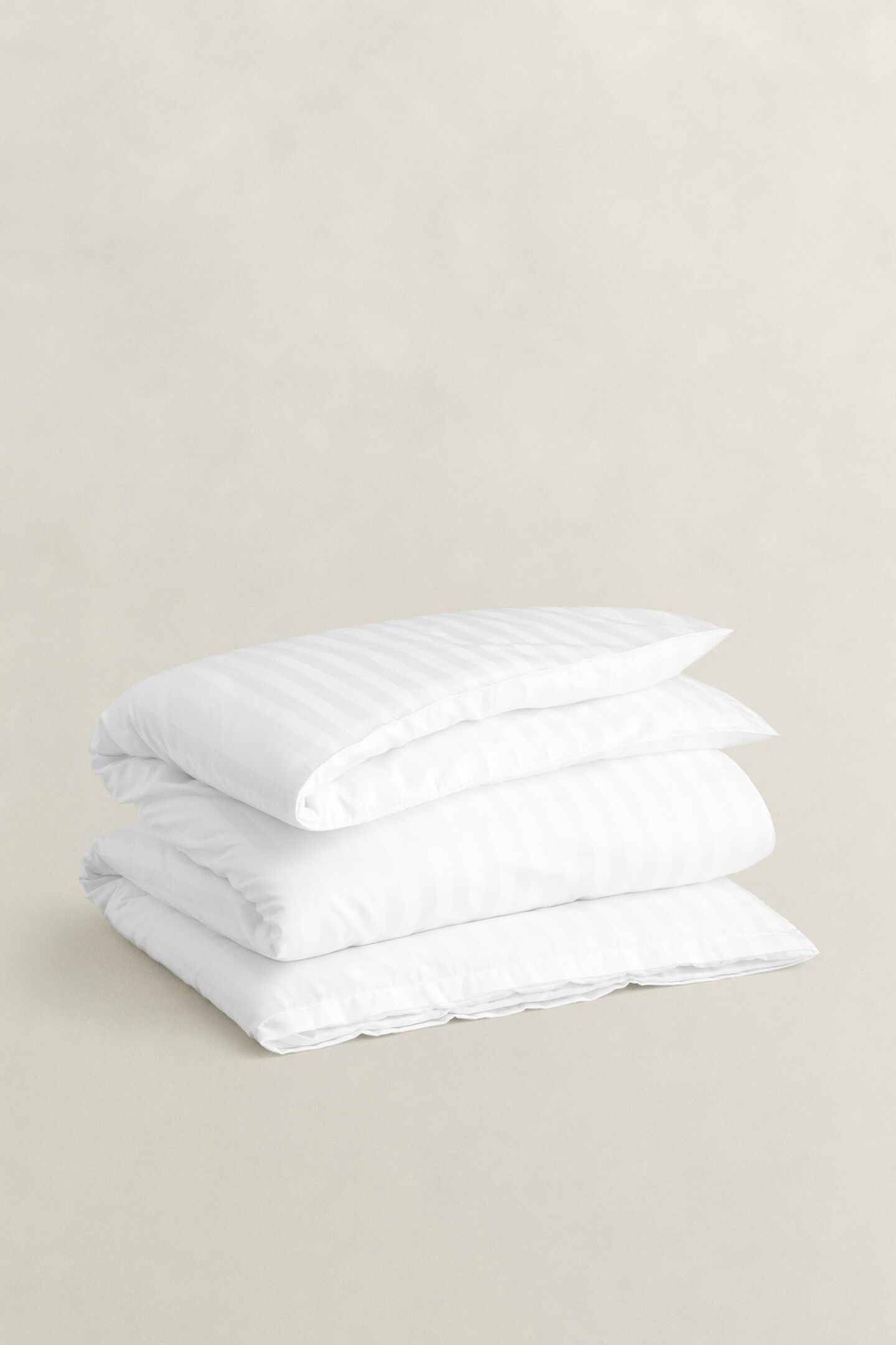 Sateen randigt p&aring;slakan, enkel