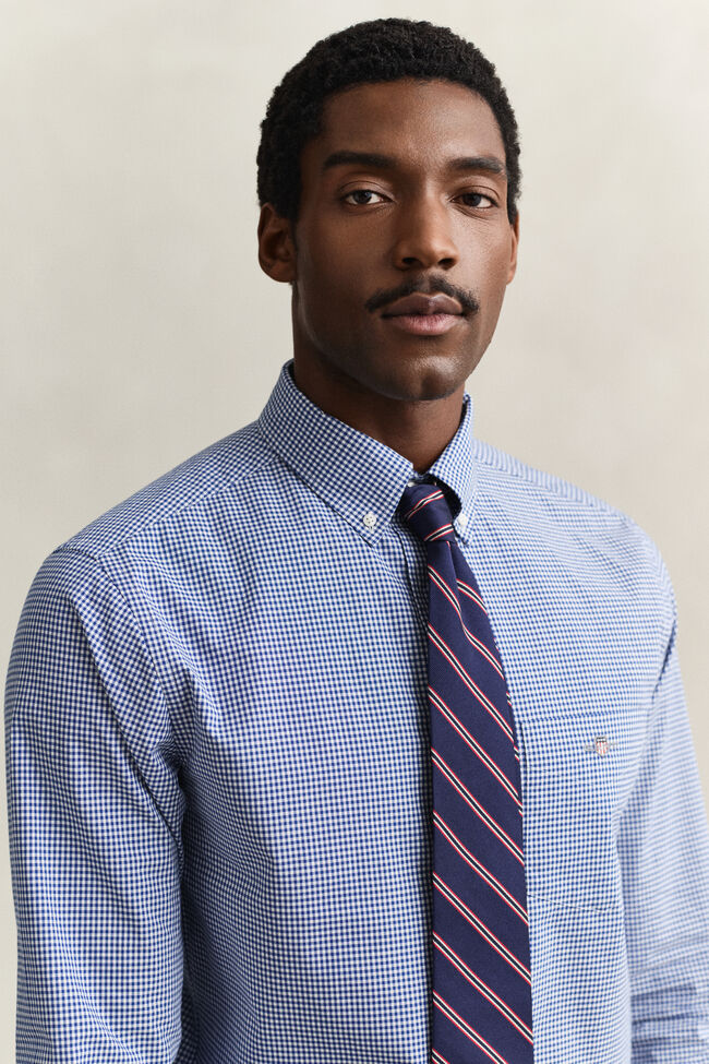 Klassisk poplinskjorta med ginghamv&auml;v