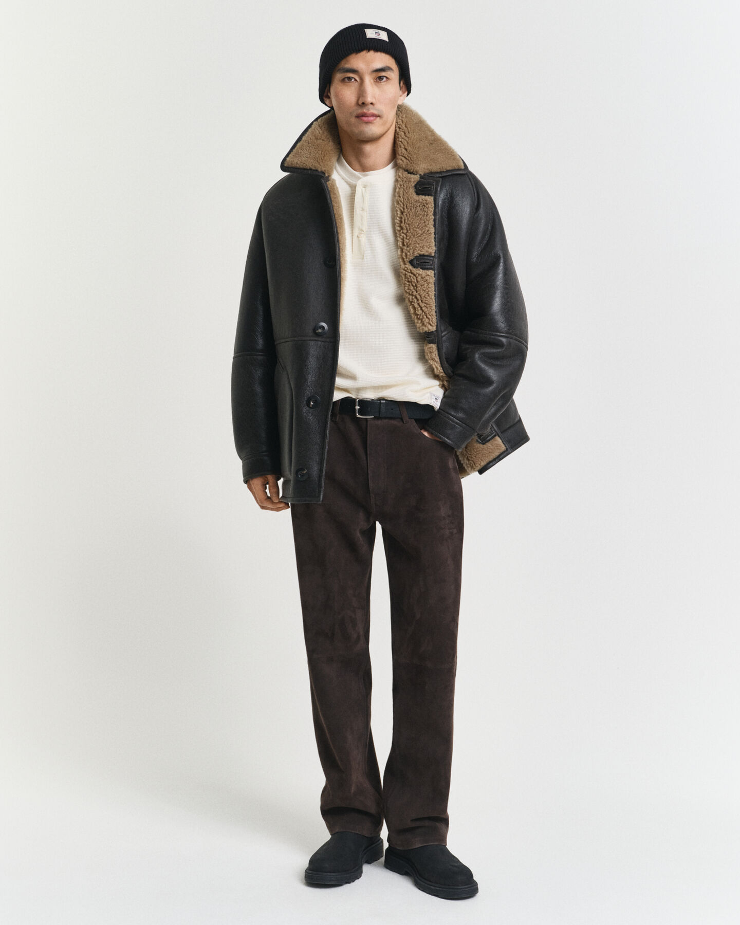 L&aring;ng&auml;rmad farfarstr&ouml;ja med v&aring;ffeltextur