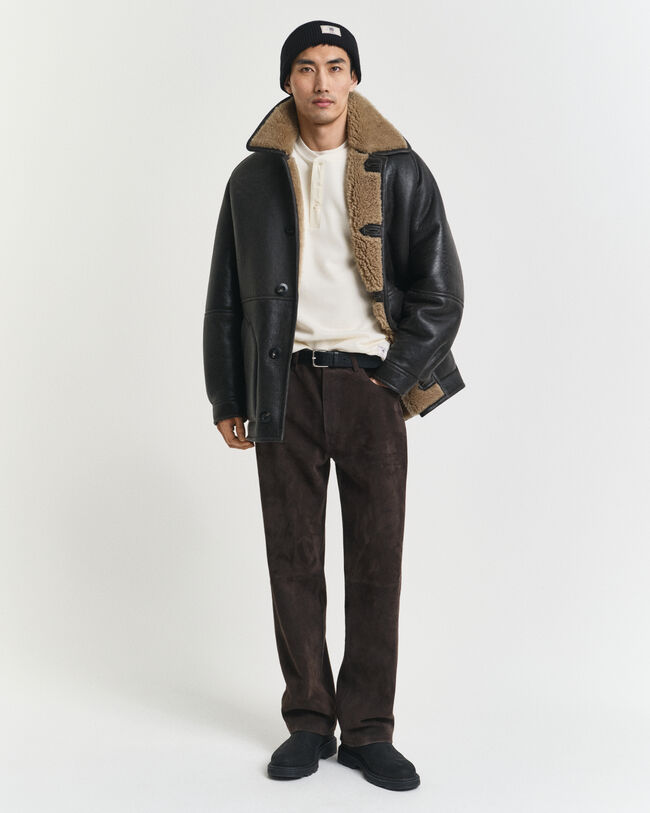 L&aring;ng&auml;rmad farfarstr&ouml;ja med v&aring;ffeltextur