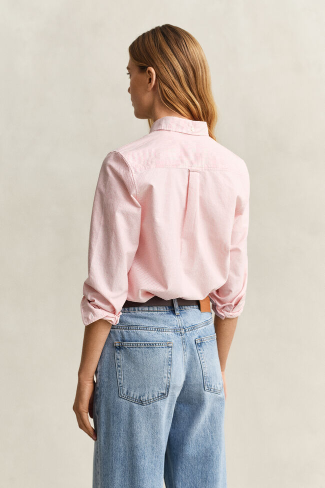 Regular fit klassisk rutig oxfordskjorta