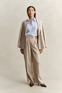 Slim fit poplinskjorta