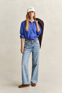 Relaxed fit klassisk poplinskjorta