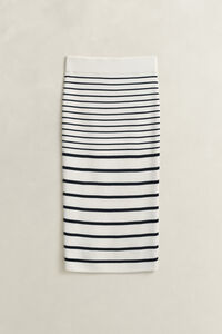 Randig stickad pennkjol