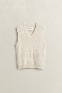 V&auml;st i bomullsblandning med struktur