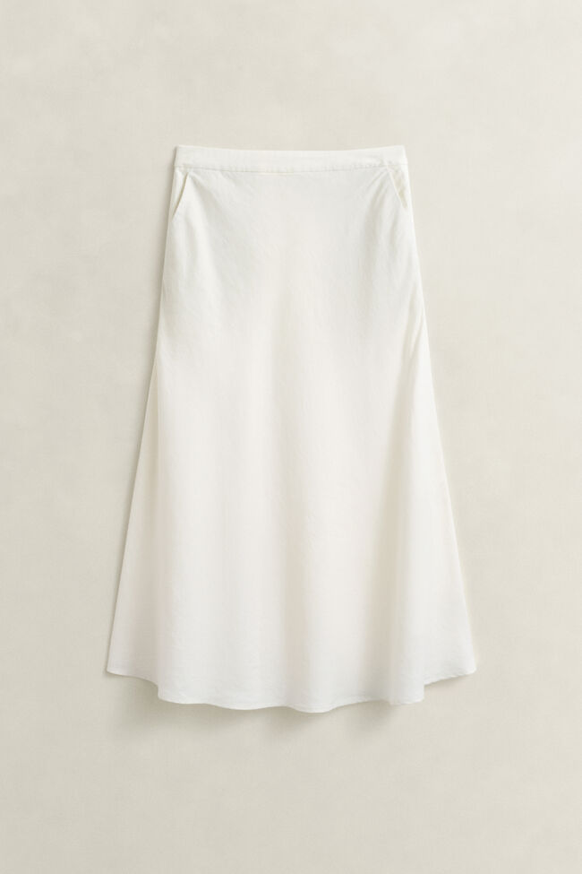 Utsv&auml;ngd kjol i linneblandning