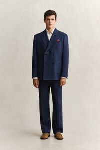 Indigof&auml;rgad kavaj i b&auml;ckeb&ouml;lja