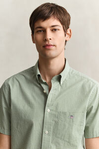 Gingham Classic Poplin Short Sleeve Shirt