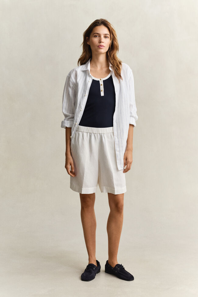 Shorts i linneblandning