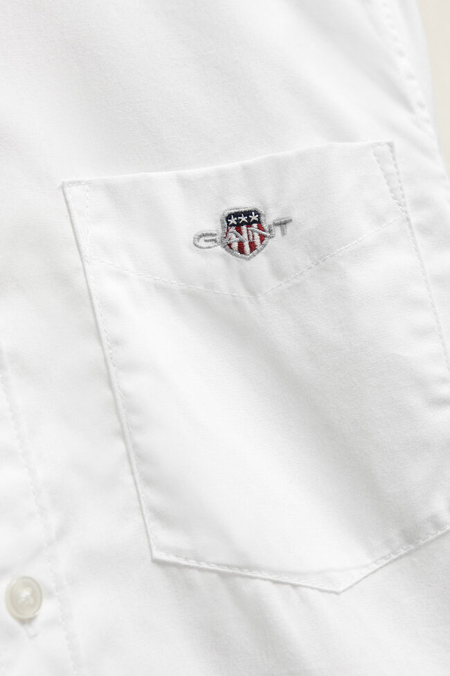 Teen Boys poplinskjorta med sk&ouml;ldemblem