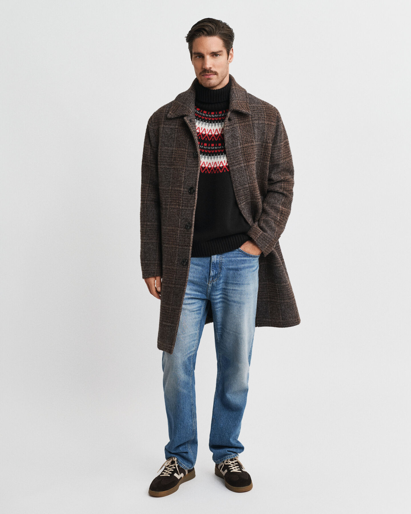 Polotr&ouml;ja med Fair Isle-m&ouml;nster